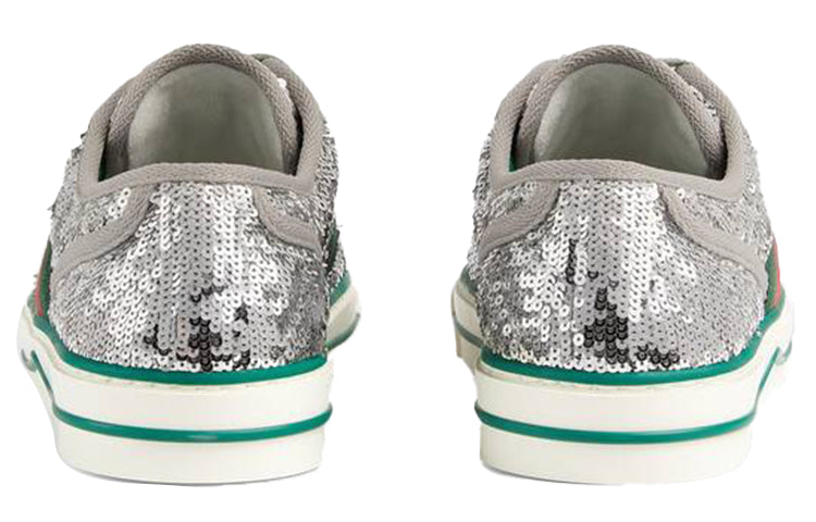 (WMNS) Gucci Tennis 1977 'Sequin - Silver' 646438-2MO10-8161