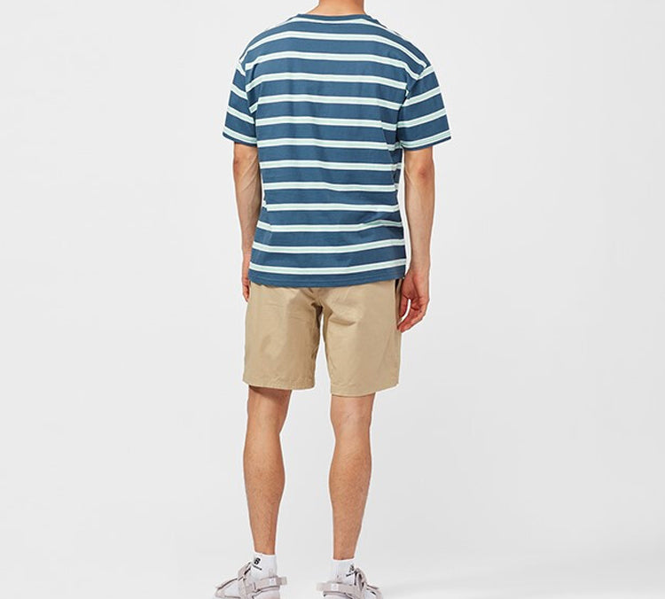 New Balance SS20 Stripe Loose Short Sleeve Blue Green AMT01514-SNB