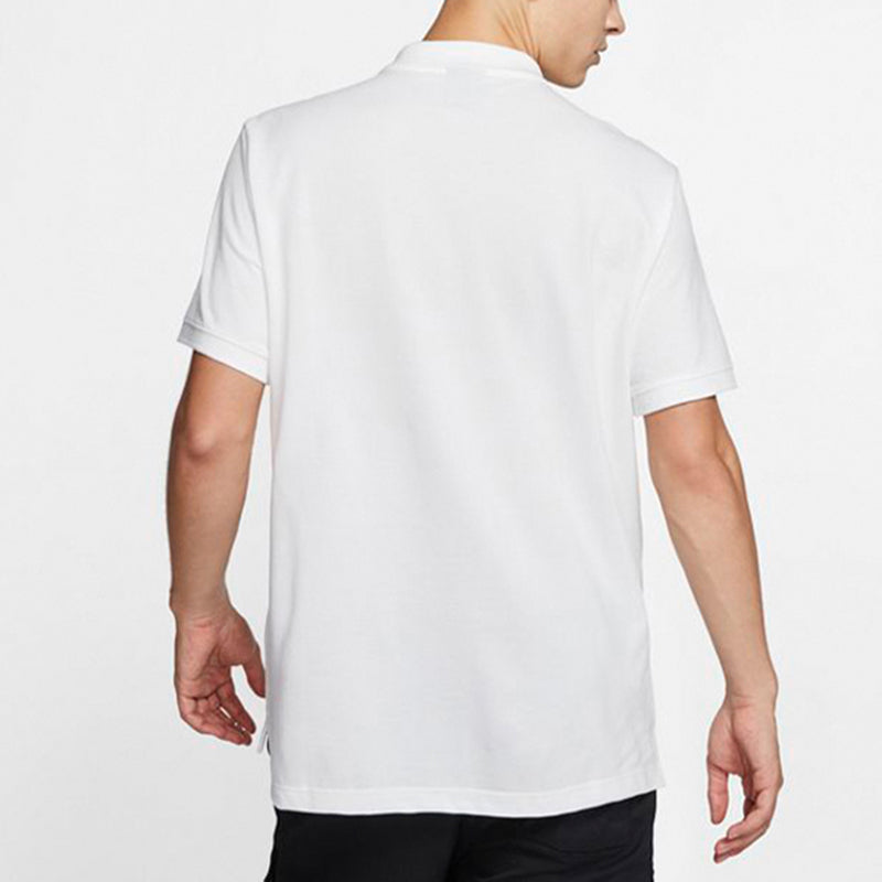 Nike Casual Sports lapel Short Sleeve Polo Shirt White CJ4456-100