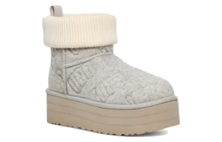 (WMNS) UGG Classic Mini Platform Felted 'Grey' 1144047-GREY
