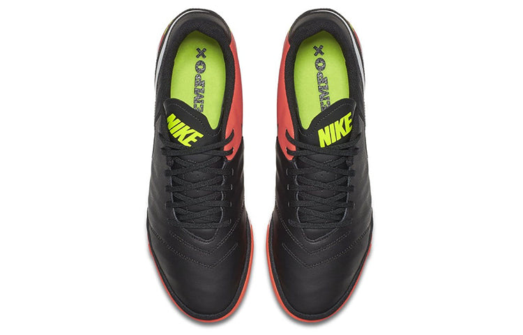 Nike Tiempo X Genio 2 Leather IC 'Black Hyper Orange' 819215-018