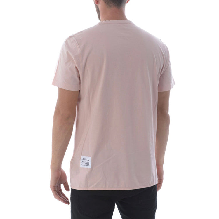 Men's HERON PRESTON SS20 Black White Printing Logo Short Sleeve Pink HMAA011S209140222788