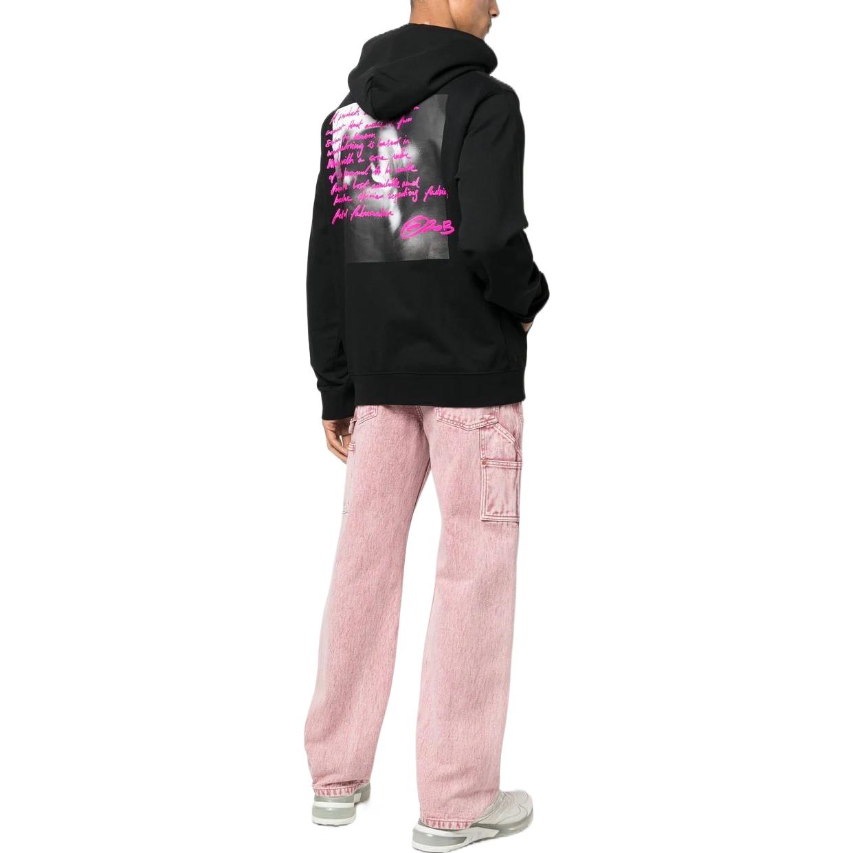 Off-White Graphic-Print Hoodie OMBB097F22FLE0131068