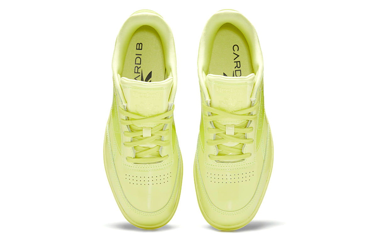 (WMNS) Reebok Cardi B x Coated Club C Double 'High Vis Green' H02568