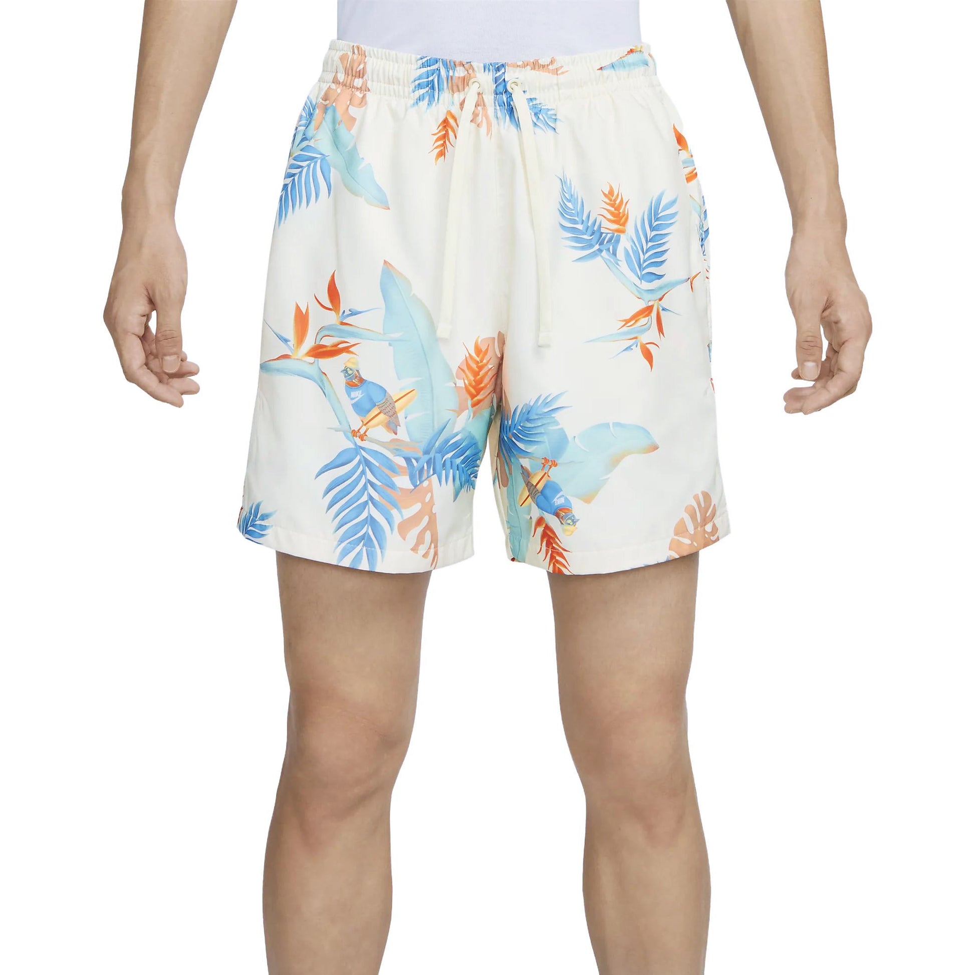 Nike Summer Floral shorts 'White & Blue' FQ0350-110