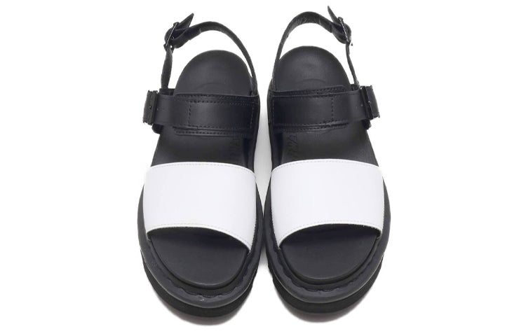 (WMNS) Dr. Martens Voss Sandals Black/White 24628009