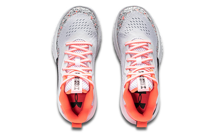 (WMNS) Under Armour Flow Breakthru 2 'White Orange' 3024594-104