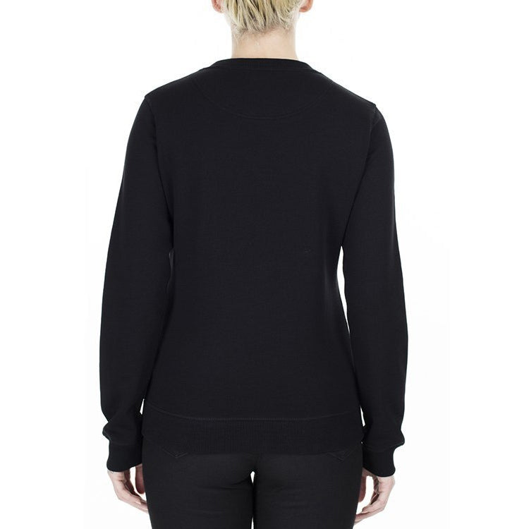KENZO Tiger Head Embroidery Pattern Cotton Round Collar Long Sleeve Female Black FA5-2SW705-4XA-99