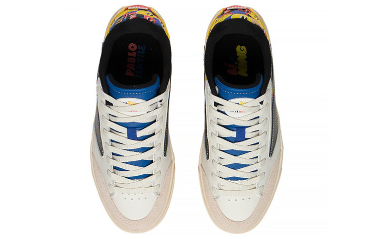 (WMNS) Li-Ning BadFive Wave 180 Low x Pablo Lentile 'White Black' AECS038-1