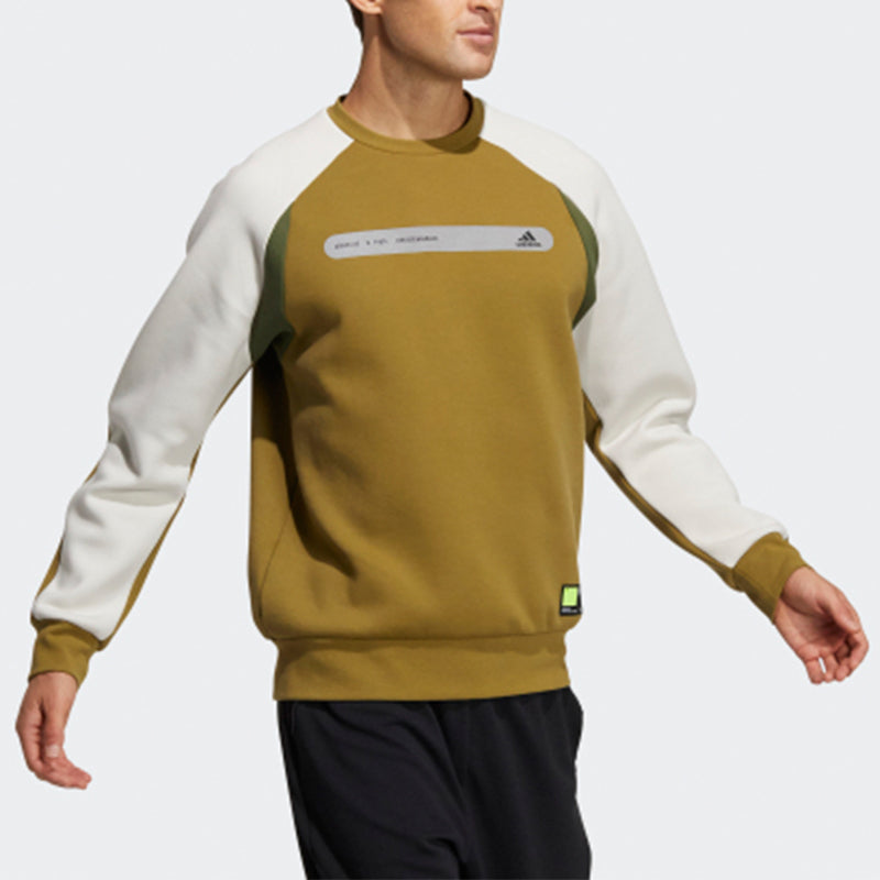 adidas Casual Sports Round Neck Pullover Bauxite Brown GP0999