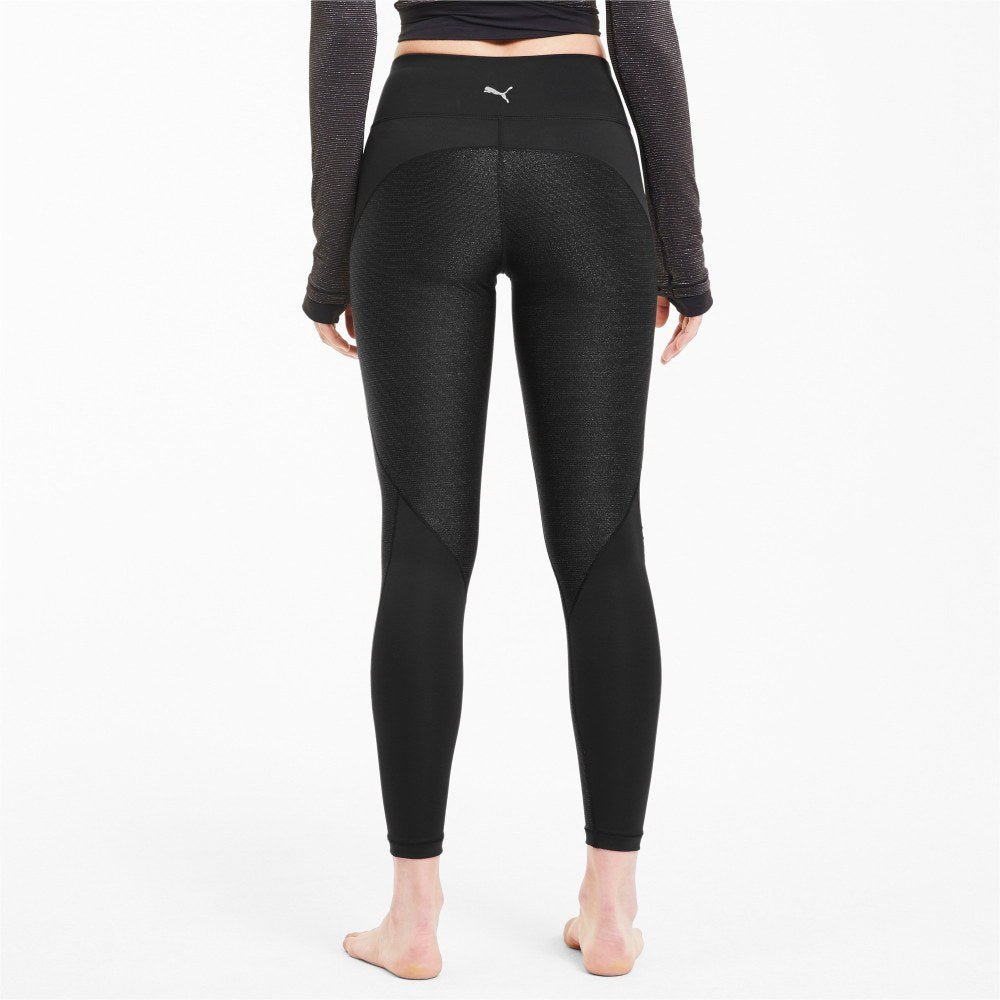 (WMNS) PUMA STUDIO METALLIC 7/8 Leggings 'Black' 519578-01