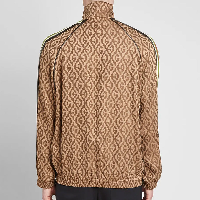 Gucci Diamond Jacquard Sports Jacket For Men Brown 587358-XJBOV-2100