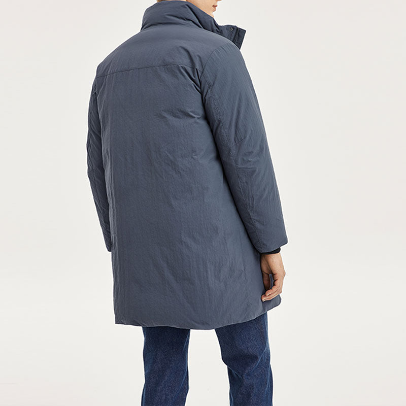 Skechers Diamond Series Woven Long Down Jacket 'Teal' L423M060-00W5
