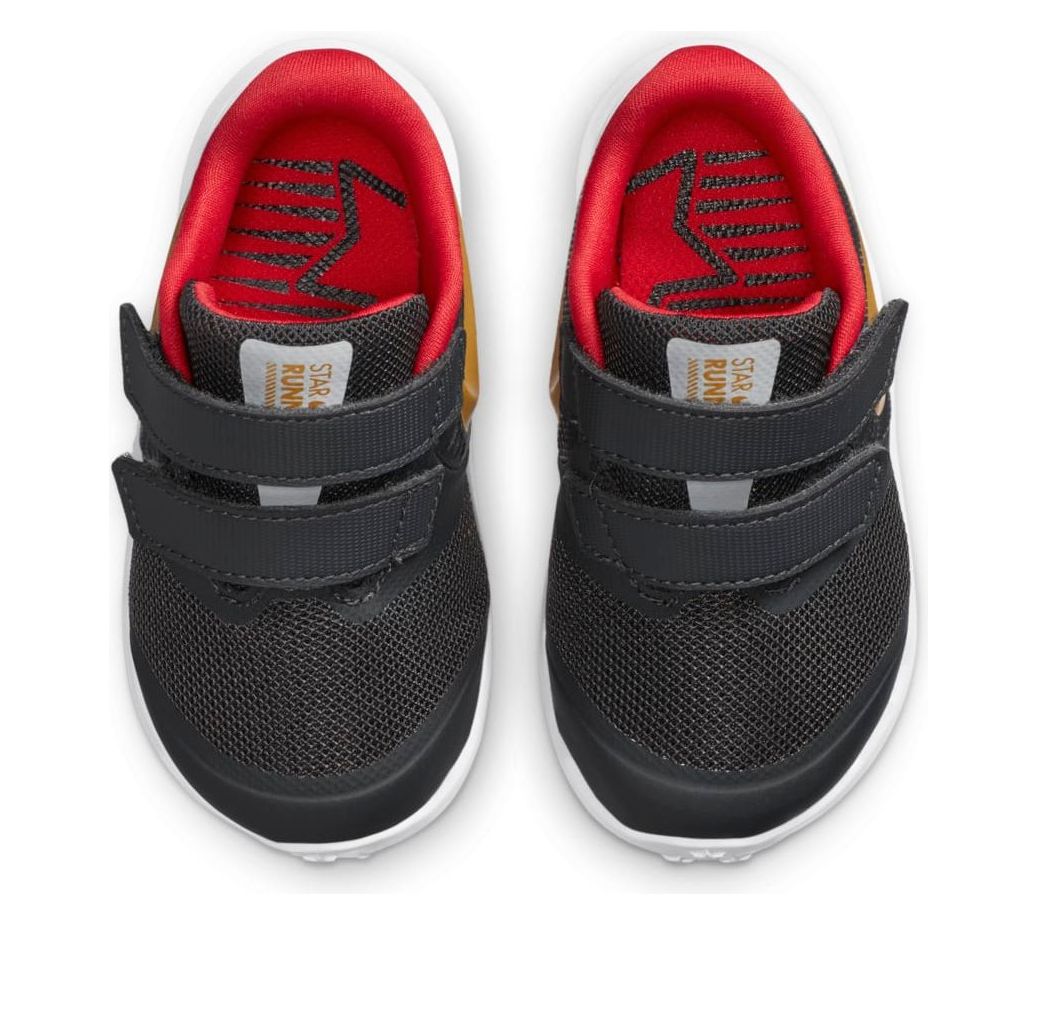 (TD) Nike Star Runner  2 Velcro 'Dark Smoke Grey Gold' AT1803-010