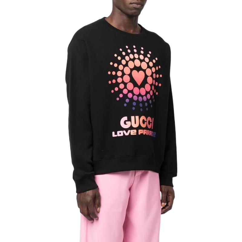 Gucci Love Parade Crew Sweatshirt 'Black' 626990-XJEIM-1082