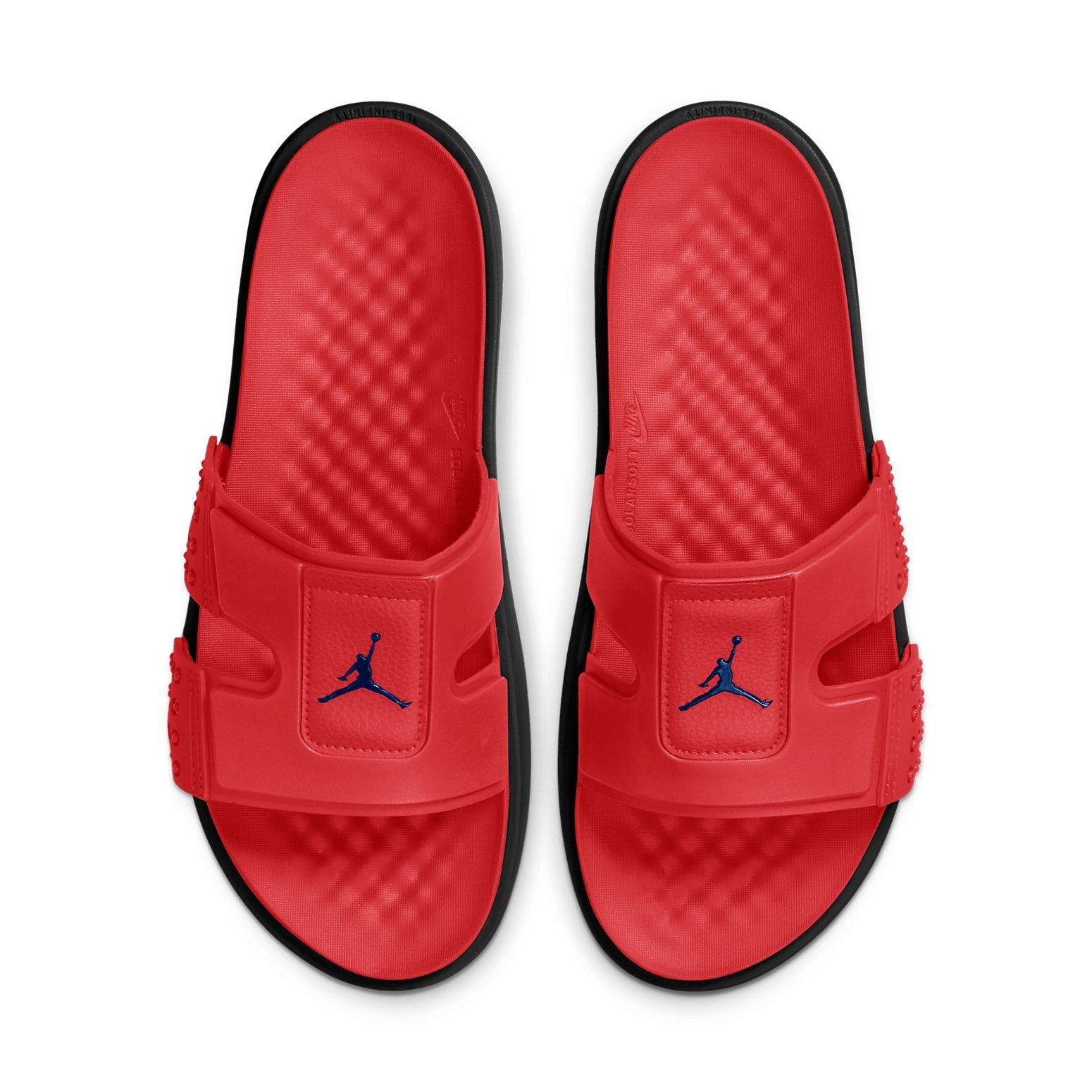 Air Jordan Hydro 8 Colorblock Casual Red Black Slippers 'Red Black' CD2803-604