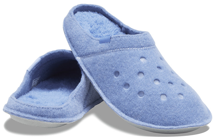 Crocs Classic Casual Thicken Stay Warm Unisex Blue Slippers 203600-4RU