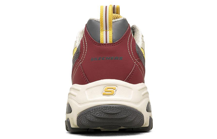 Skechers D'Lites 1.0 Low-Top Running Shoes White/Yellow/Red 237153-NTMT