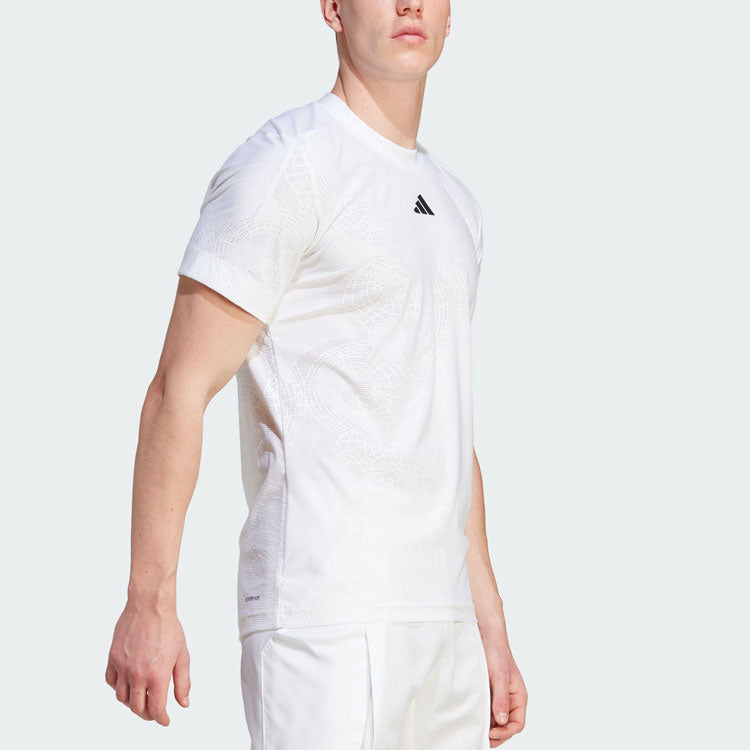 adidas AEROREADY FreeLift Pro Tennis Tee 'White' IK7107