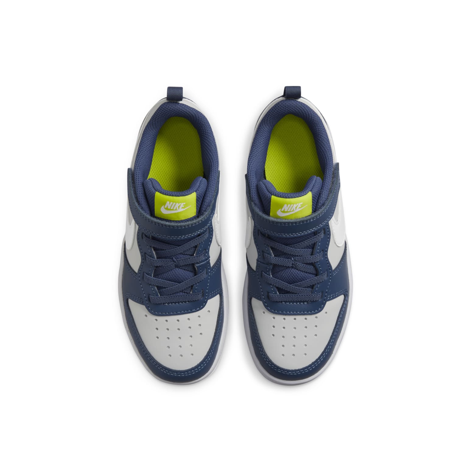 (PS) Nike Court Borough Low 2 'Grey Fog Mystic Navy' BQ5451-016