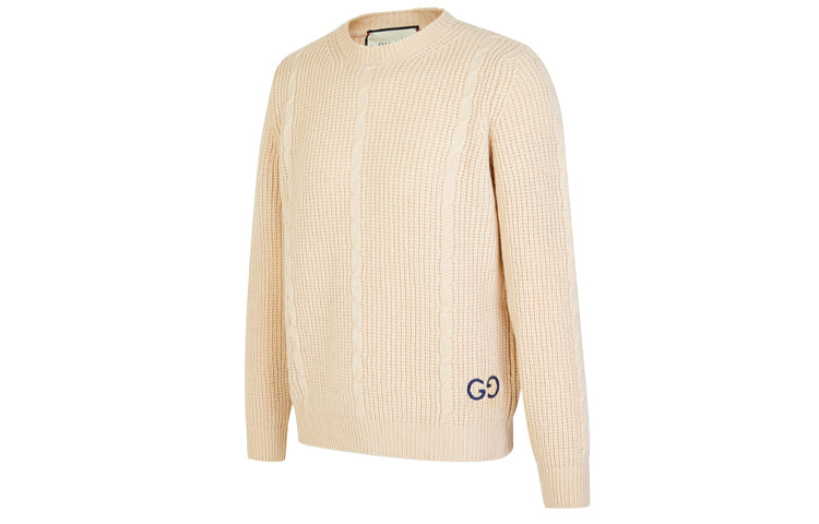 Gucci Waffle-Knit GG Jumper 'Beige' 597732-XKA4K-9772
