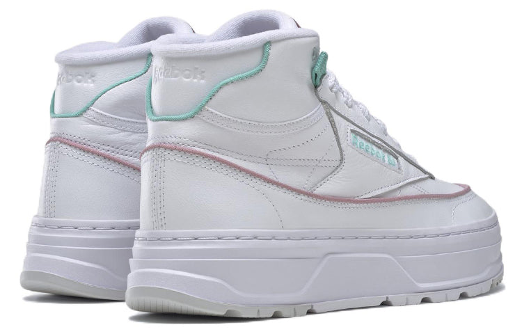 (WMNS) Reebok Club C Geo Mid 'White Lilac Teal' GZ4938