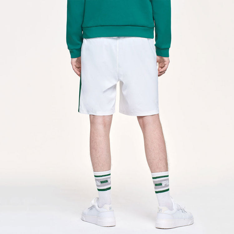 FILA Side Tennis Breathable Woven Five Pants For Men White A11M113361F-WT