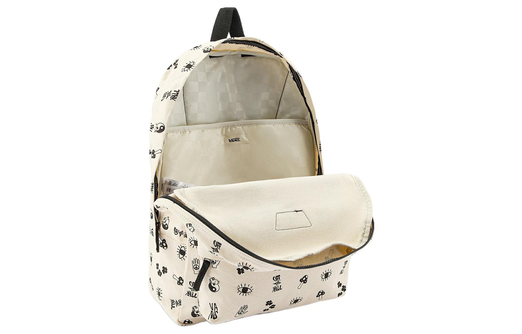 (WMNS) Vans Realm Canvas Backpack 'Beige' VN0A5ESMYOE
