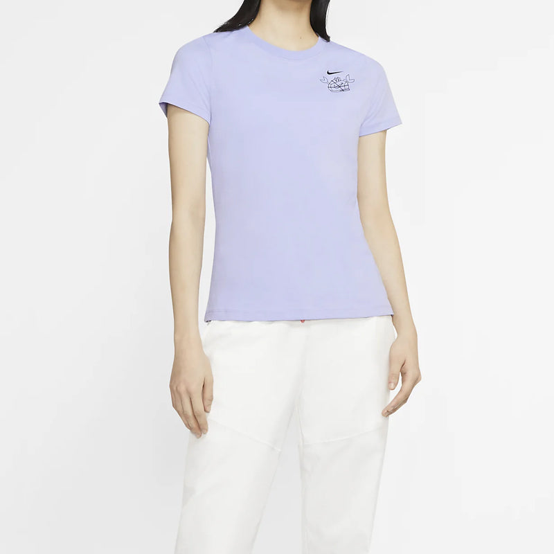 (WMNS) Nike Sportswear Logo Printing Purple CZ3594-571