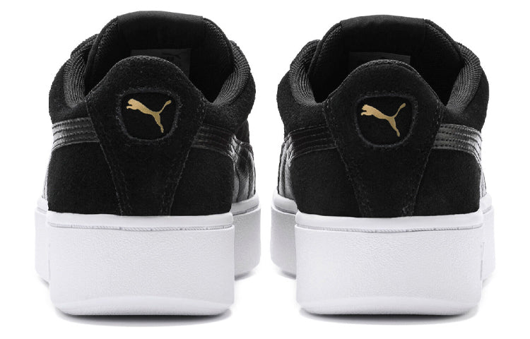 (WMNS) PUMA Vikky Stacked Casual Board Shoes Black 369144-02