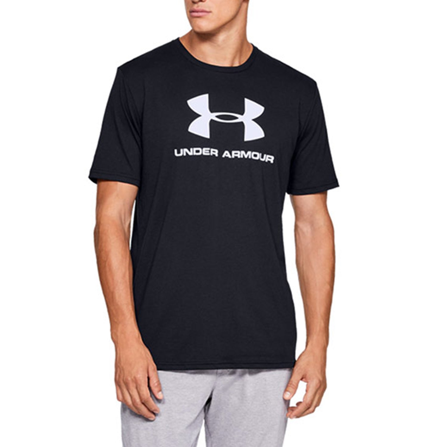 Under Armour Men's UA Sportstyle Logo Short Sleeve Black 1329590-001