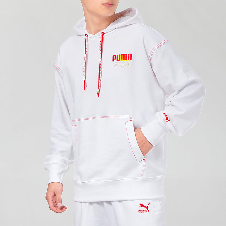 PUMA YOTOX Hoodie 'White Red Yellow' 531295-02