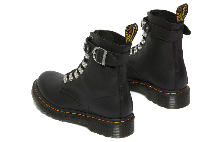 (WMNS) Dr. Martens 1460 Pascal Chain Leather Lace Up Boot 'Black' 27266001