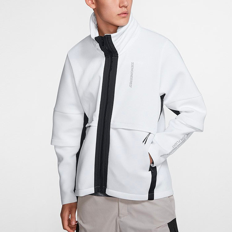 Air Jordan Air 23 Engineered Colorblock Zipper Stand Collar Jacket White BQ5766-100