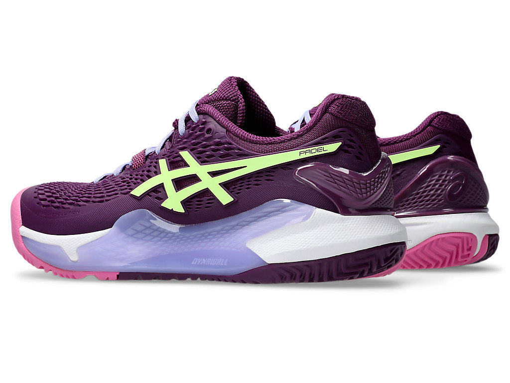 (WMNS) ASICS Gel-Resolution 9 Padel 'Deep Mauve Lime Green' 1042A245-500
