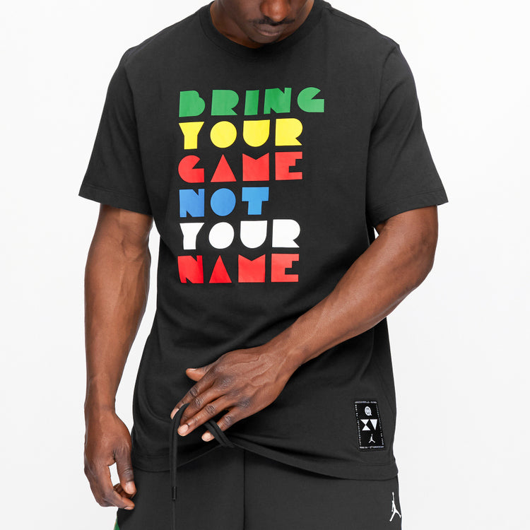 Air Jordan Basketball game Q54 Short Sleeve Black CK0610-010
