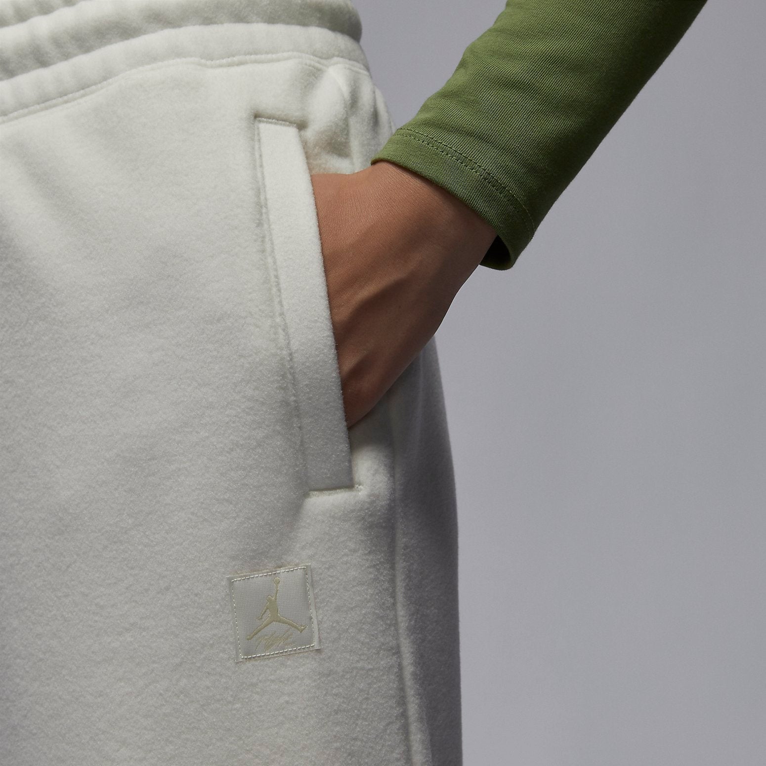 (WMNS) Air Jordan Flight Fleece Winterized Pants 'Off White' FD7235-133