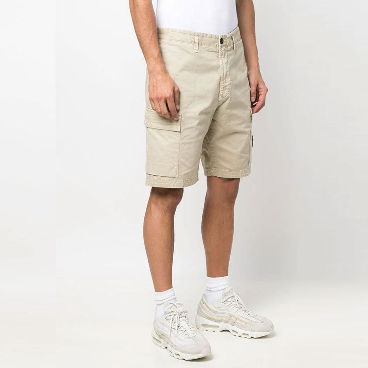 STONE ISLAND Strech Broken Twill Bermuda Shorts 'Beige' 7615L0804-V0190