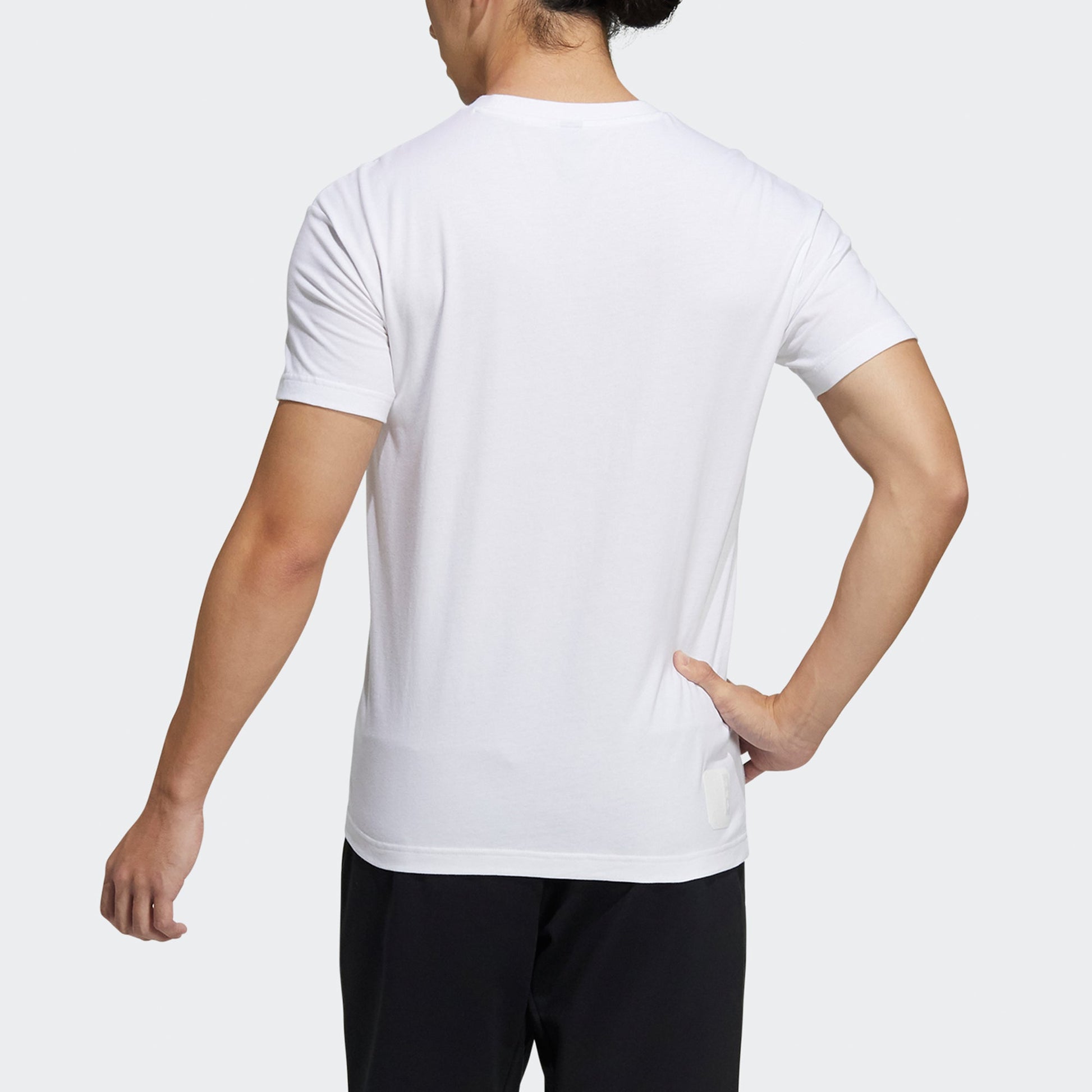 adidas Wj T Gfx Logo Series Printing Sports Round Neck Short Sleeve White GP0868