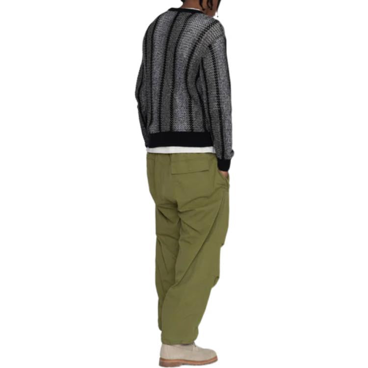 Stussy Baja Loose Gauge Sweater 'Grey' 117148
