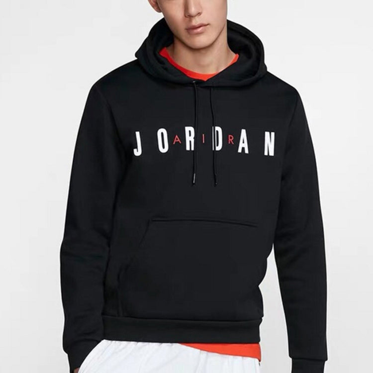 Air Jordan Alphabet Athletic Hoodie Men's Black Gift for Him DC9091-010