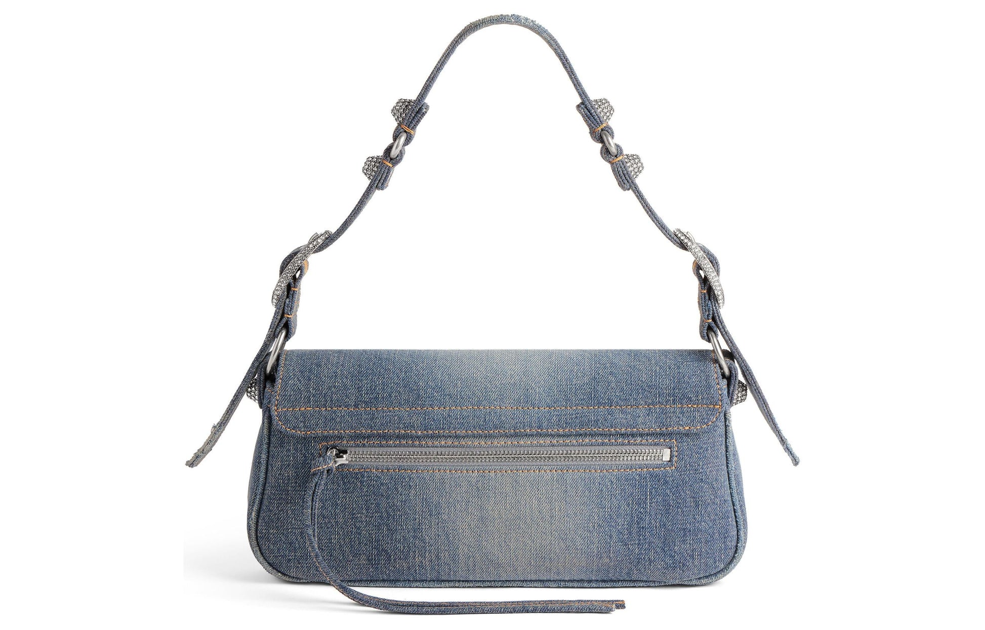 (WMNS) Balenciaga Le Cagole Small Sling Bag Denim 'Blue' 7716402109U4715