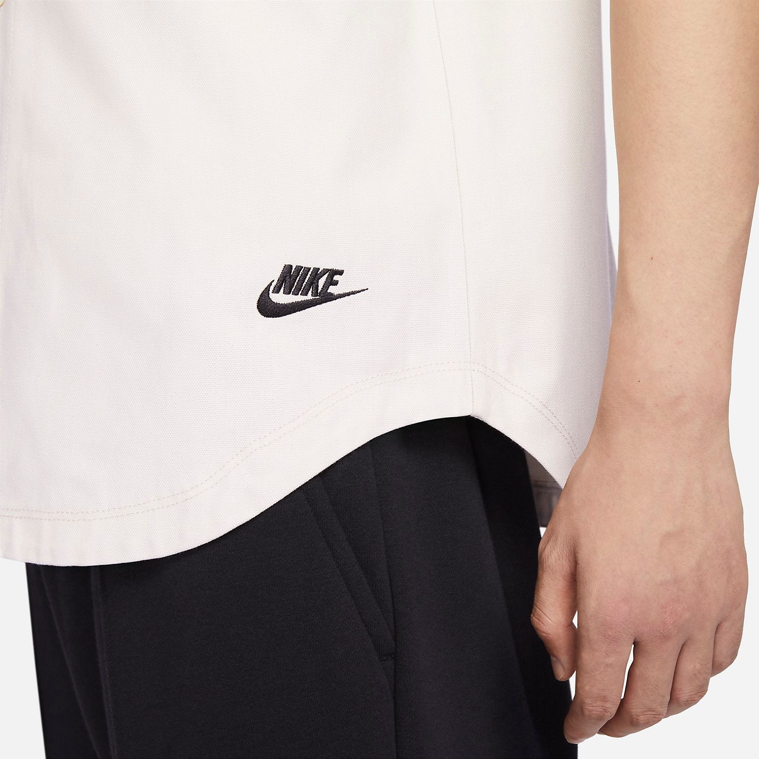Nike Apricot Button Baseball Shirt 'White' FQ7001-104