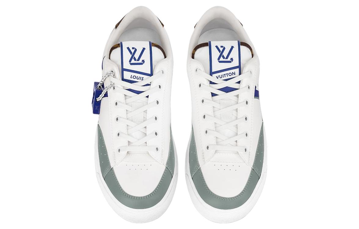 LOUIS VUITTON Charlie Sneakers 'White Green Blue' 1ABYVX
