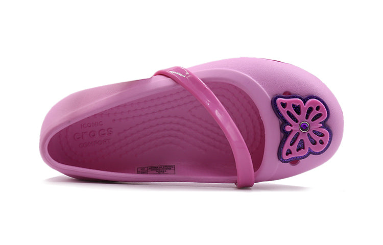 (PS) Crocs Lina Flat Small Casual Pink Sandals 205040-6I2