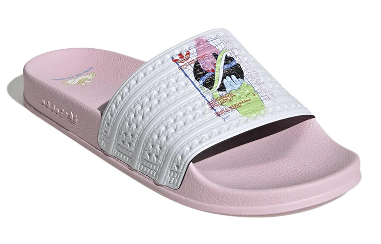 adidas Adilette Slides 'Pink White' HR0092