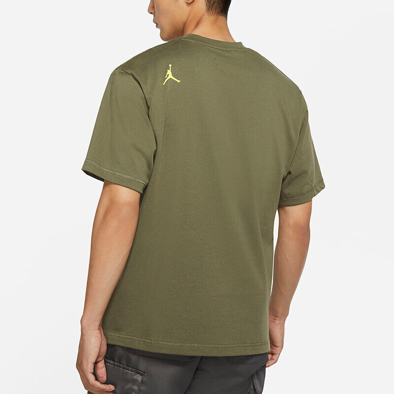 Men's Air Jordan 23 Engineered Athleisure Casual Sports Military T-Shirt 'Green' DM3216-222