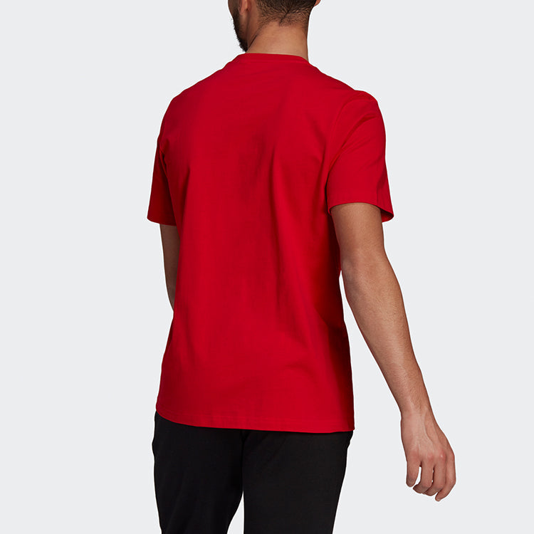 adidas M BL SJ T Sports Round Neck Short Sleeve Red GK9124