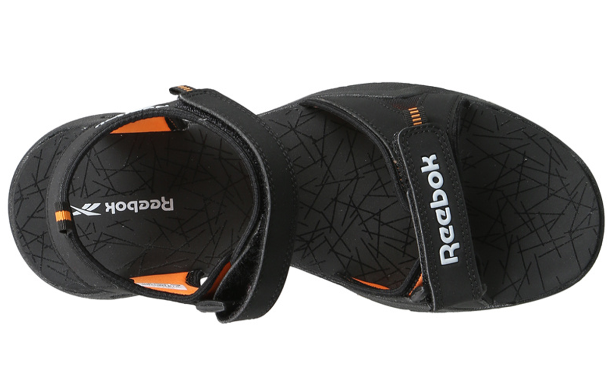 Reebok Swim Aztrix Black Orange Sandals 'Black Orange' EX6044