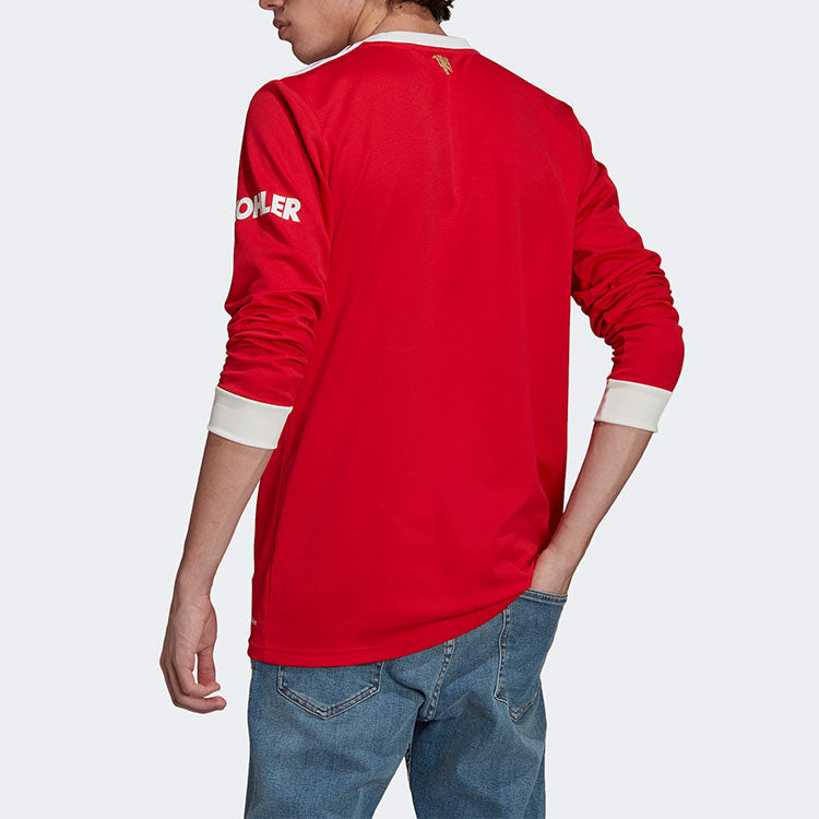 adidas Manchester United 21/22 Long Sleeve Home Jersey 'Red' GR3779